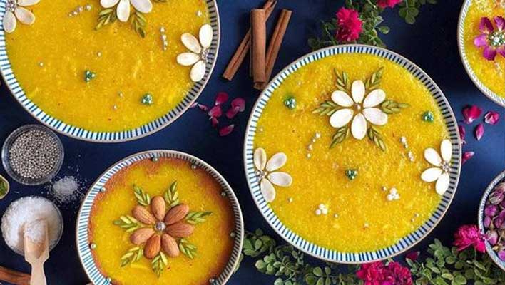 آموزش تهیه شله زرد نذری